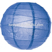 Unique paper lantern 12inch blue irregular paper lantern