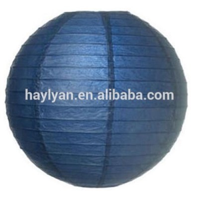 Navy blue round indoor party decoration lantern for hot sale